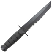 Ka-Bar 1245 Tanto Style Half Serrated Fixed Blade Knife