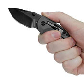 Shuffle DIY Black-Oxide Coated Blade Folding Knife