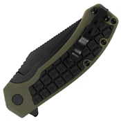 Faultline Black-Oxide Coated Plain Edge Folding Blade Knife