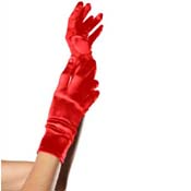Elegant Satin Wrist Length Costume Gloves