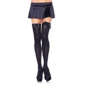 Stylish Kay Opaque Thigh Highs W-Bow