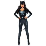 Tempting Black Feline Femme Fatale Costume