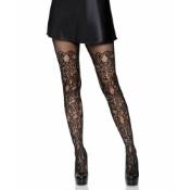 Floral Vine Fishnet Tights