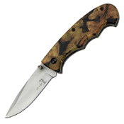 Elk Ridge Camo Coated Nylon Fiber Handle Hunting Knife 3 Piece Set