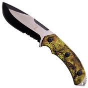 Elk Ridge Stainless Steel Half Serrated Knife