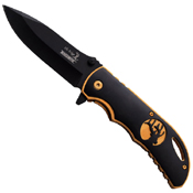 Elk Ridge Stainless Steel Handle w/ Overlay Folding Knife