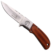 Elk Ridge Stamped Stainless Steel Bolster Folding Knife