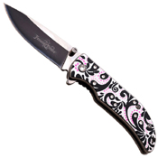 Femme Fatale 3 Inch 3 MM Thick Blade Stainless Steel Folding Knife