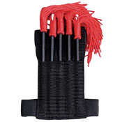 Throwing Spikes With Red Tassels 5 Pcs Set