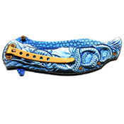 Masters Collection Dragon Sculptured Folding Knife