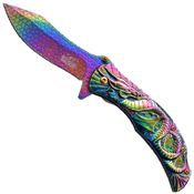 Masters Collection Dragon Sculptured Folding Knife