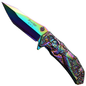 Master Collection Laser Etch Blade 4.75 Inch Closed Folding Knife