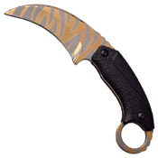 MTech USA Titanium Coated Stainless Steel Blade Fixed Knife