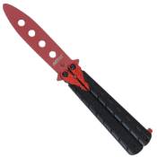 MT-872RD Folding Knife - Handle w Red Dragon