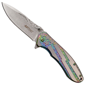 MTech USA Tinite Coated Stainless Steel Handle Folding Knife