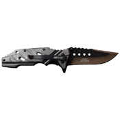 MTech USA 3.5 Inch Two Tone Blade Folding Knife
