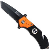 Mtech USA Tanto Folding Knife - Half Serrated Edge