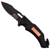 MTech USA 4.75 Inch Closed Partially Serrated Folding Knife