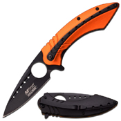MTech USA Dual Tone Stainless Blade Anodized Handle Folding Knife