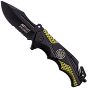 Mtech USA Folding Knife - Black-Green Handle