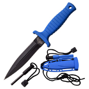 Master USA Black ABS Handle Fixed Blade Knife