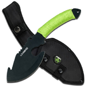 Z Hunter ZB-038BK Green Cord Wrapped Handle Axe - 11 Inch