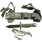 Aseka Survival Knife System - Green Handle