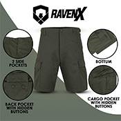Raven X ClassicOps Polycotton BDU/Cargo Shorts