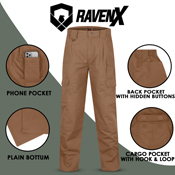 Raven X RipstopOps Mens Tactical Pants