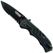 Schrade Rescue Folder Fully Serrated  Stainless Steel Knife