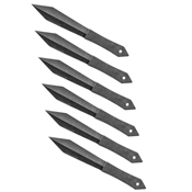 Schrade 8 Inch Full Tang Double Edge Blades Throwing Knife Set - 6 Piece