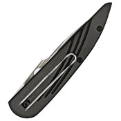 Spyderco Des Horn Black Smooth G-10 Plain Edge Folding Knife