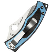 Spyderco Henningsson Vrango Folding Knife With Satin Blade And Carbon Fiber Handles 
