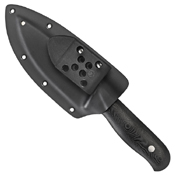 Serrata Black G-10 Handle Fixed Blade Knife