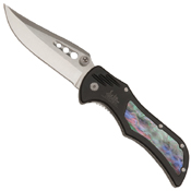 Gil Hibben Tailwind Imitation Abalone Inlays Handle Pro Folding Knife