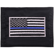 Ultra Force Thin Blue Line Flag Nylon Commando Wallet