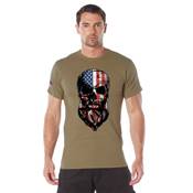 Ultra Force US Flag Bearded Skull T-Shirt