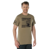 Ultra Force Freedom Isn't Free Polyester US Flag Print T-Shirt