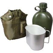 3 Piece Canteen Kit With Cover & Aluminum Cup