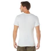 Mens Solid Color Polycotton Military T-Shirt