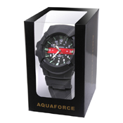 Aquaforce 50m Water Resistant Thin Red Line Watch
