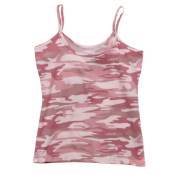 Womens Baby Pink Camo Booty Camp Tank Top