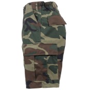 Mens Camo Poly/Cotton BDU Cargo Shorts