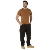 Mens Solid Color Polycotton Military T-Shirt