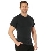 Mens Solid Color Polycotton Military T-Shirt