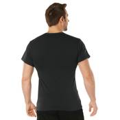 Mens Solid Color Polycotton Military T-Shirt