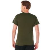 Mens Solid Color Polycotton Military T-Shirt