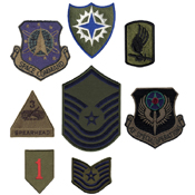 Subdued Military 50 Pieces Assorted Military Patches