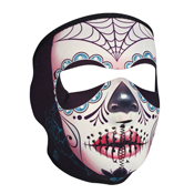 Zan Headgear Neoprene Fleece Lined Sugar Skull Face Mask