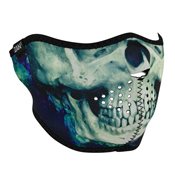 Neoprene Paint Skull Face Mask - Half